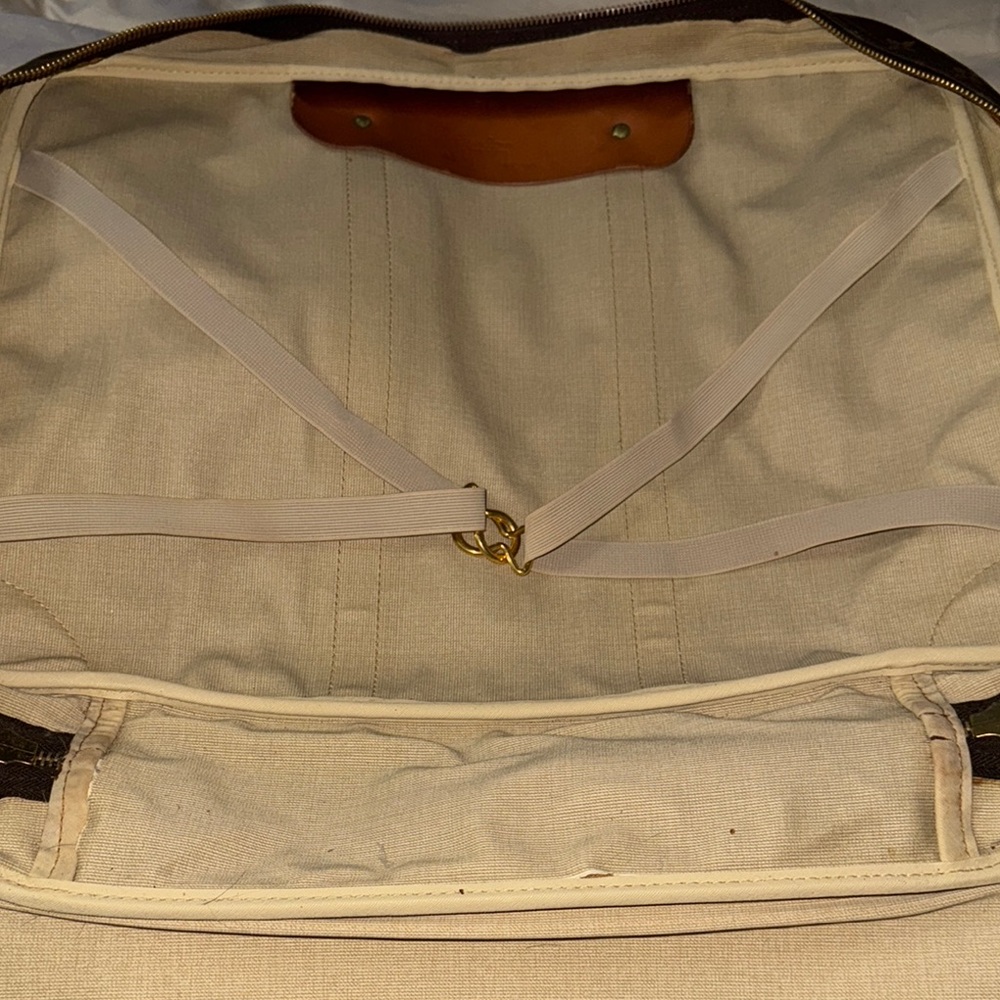 Louis Vuitton Brown Monogram suitcase with Leather Trim - Picture 15 of 16